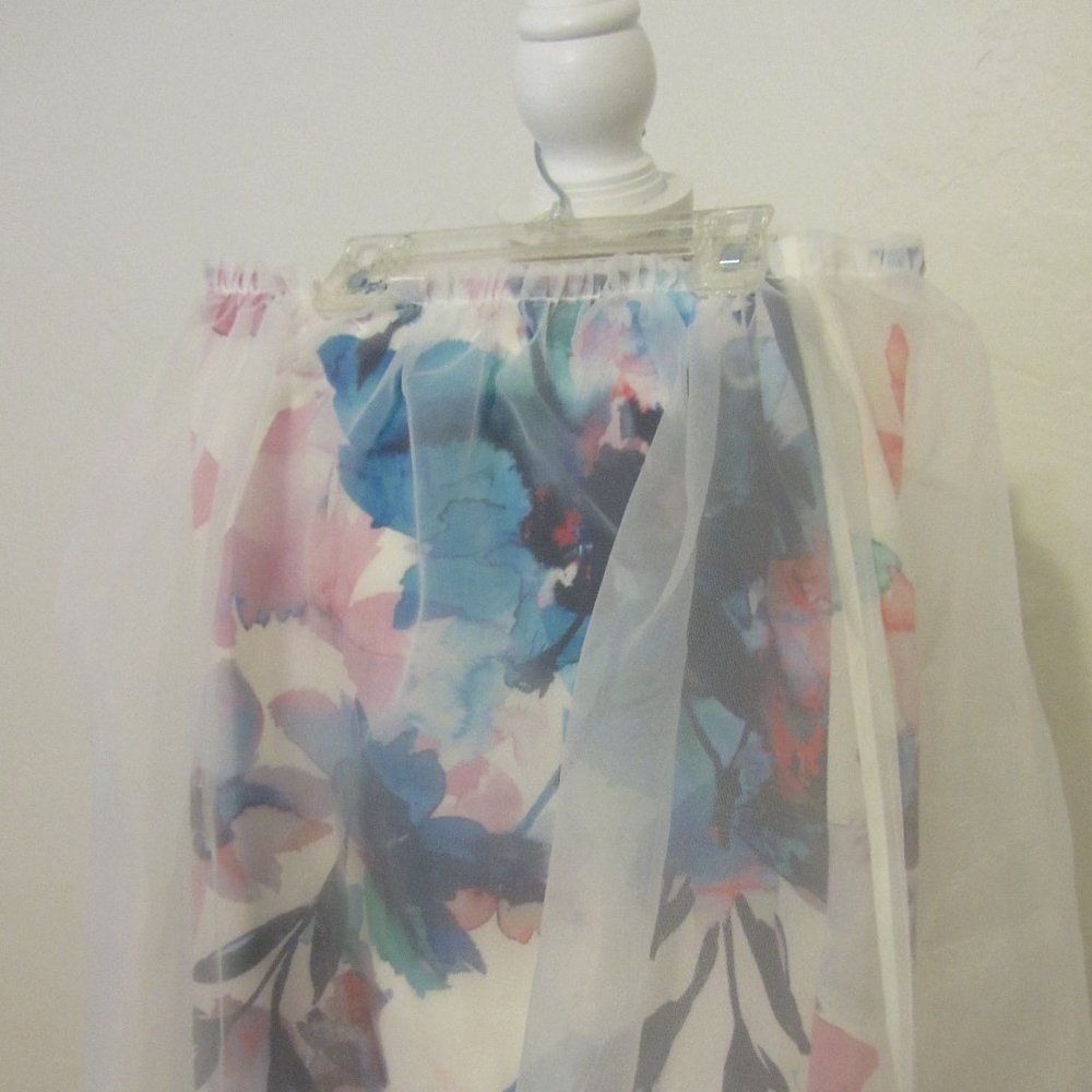 Girl's Bardot floral skirt